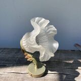 Flower wall lamp in glass paste