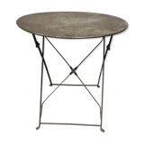 Wrought iron folding garden table