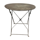 Wrought iron folding garden table