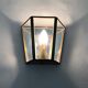 Louis XIII wall light in brass and glass. 1960s