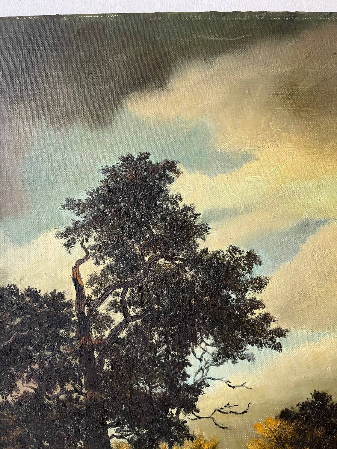 Landscape, oil on canvas, signed A. Santenas