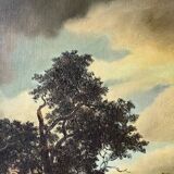 Landscape, oil on canvas, signed A. Santenas