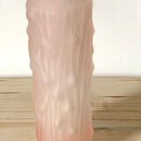 Pink glass vase