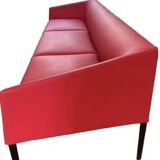 Saari high-end sofa by Arper, red sofa