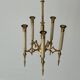 Brass chandelier with 5 light arms, Italy, 1960s