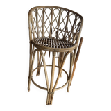 Rattan high chair