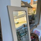 Grey patinated mirror