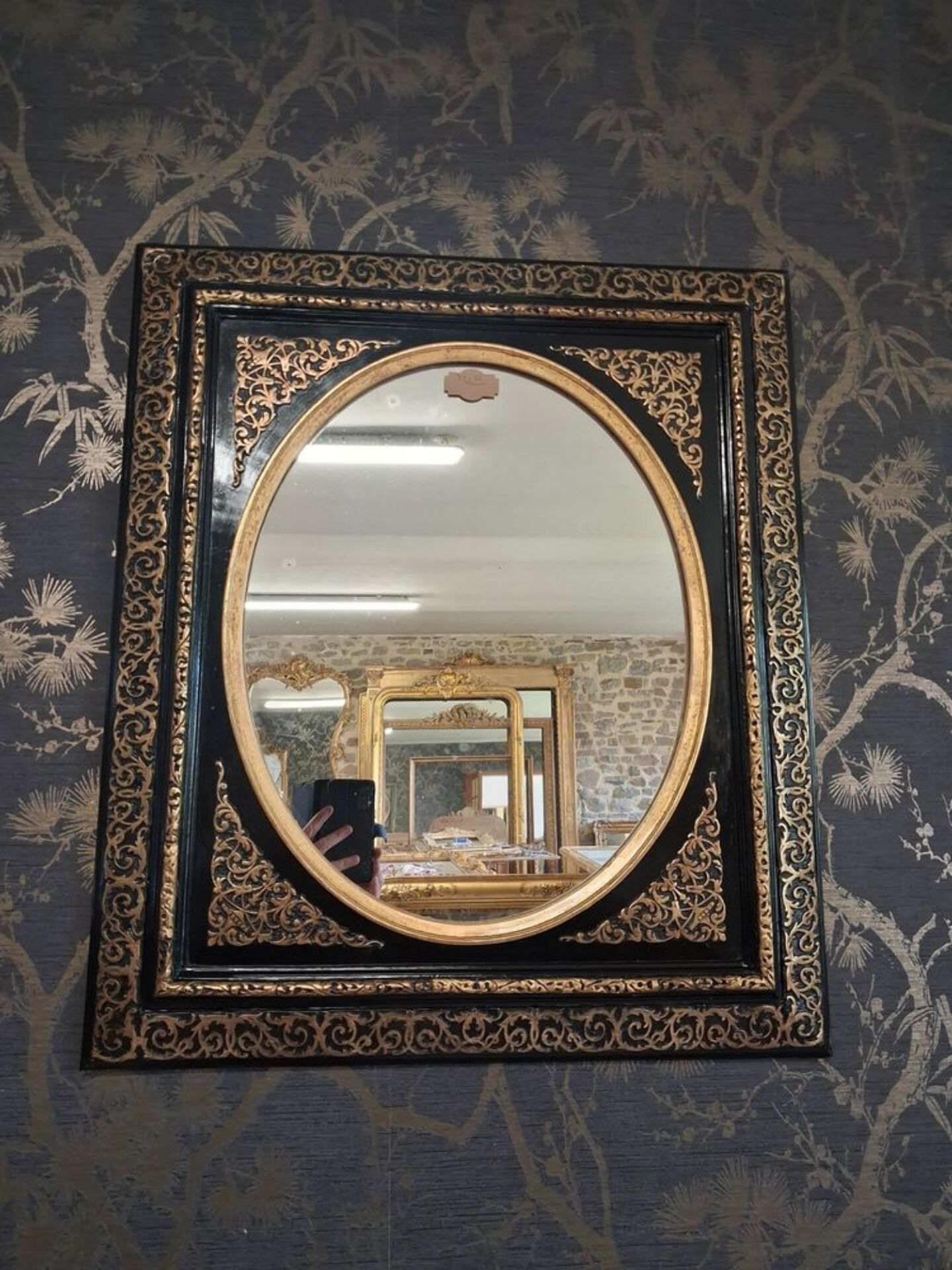 Napoleon III mirror 72 x 62