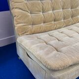 Vintage sofa from the 70s in corduroy