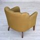 Années 1960, paire de fauteuils danois, laine d'ameublement verte, pieds en frêne.