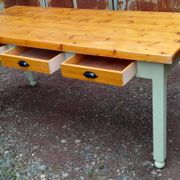 Table de ferme moderne 6 tiroirs