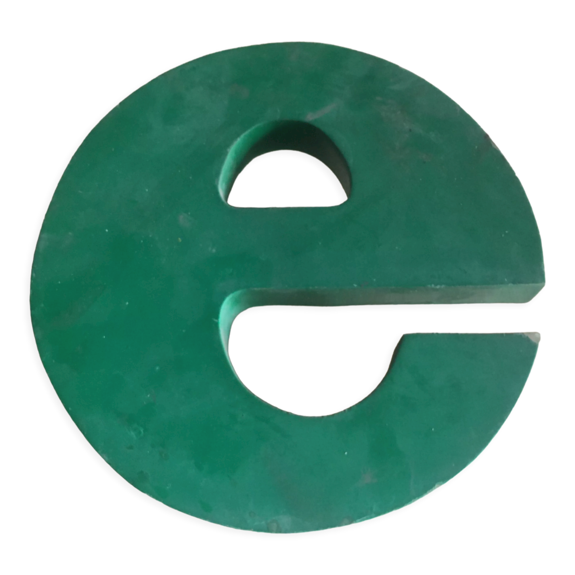 Industrial letter in zinc