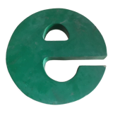 Industrial letter in zinc