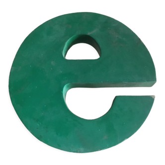 Industrial letter in zinc