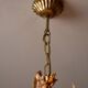 Vintage brass and Murano glass chandelier