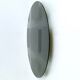 Postmodern round green-gray wall mirror "Andromeda" by Nanda Vigo, Italy 1976