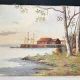 Painting: oil on canvas - seaside