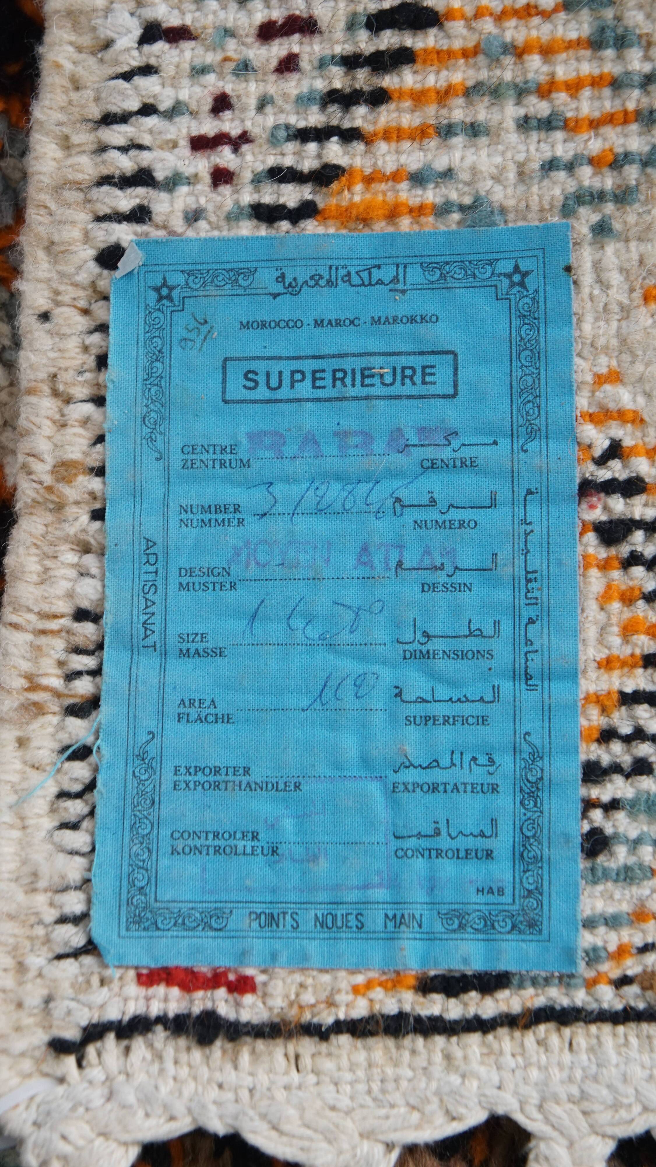 Tapis vintage noué à la main 162 x 81 cm