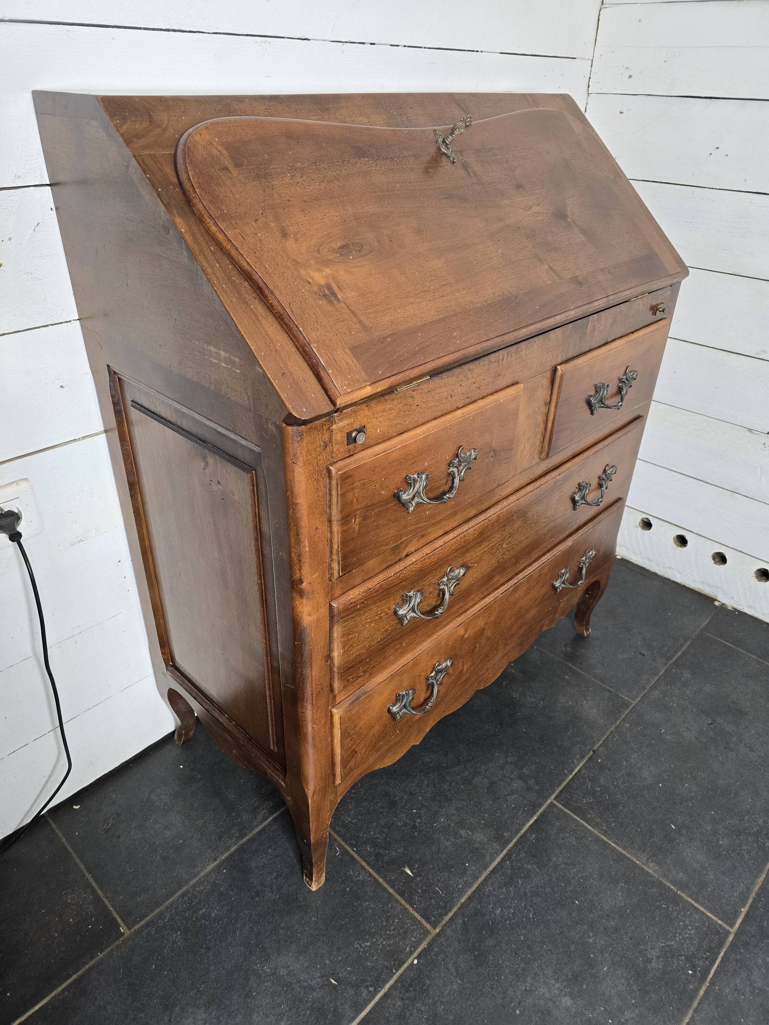 Walnut donkey desk