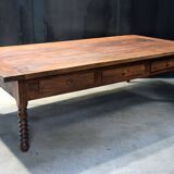 Passementier table with wooden drawers Walnut - France Lyon 1880'
