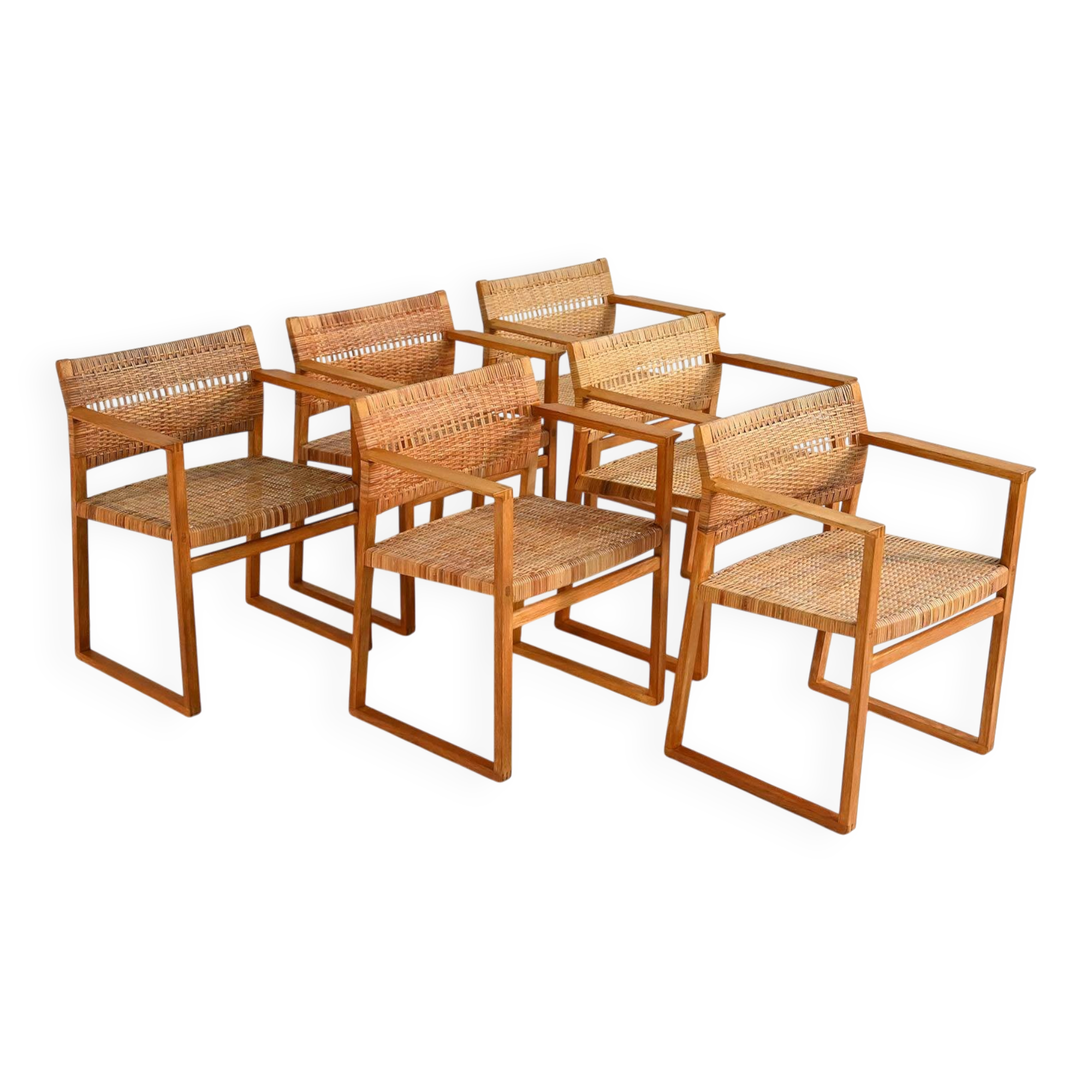 “BM62” Chairs by Børge Mogensen Lauritsen 1950s