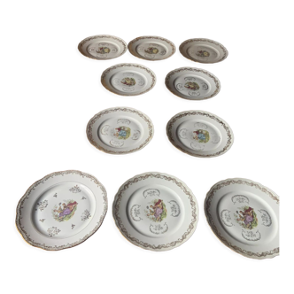 Assiettes porcelaine