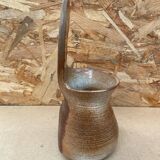 Ancien pot suspension murale dehoux j.m. grès beige luc en diois