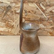 Ancien pot suspension murale dehoux j.m. grès beige luc en diois