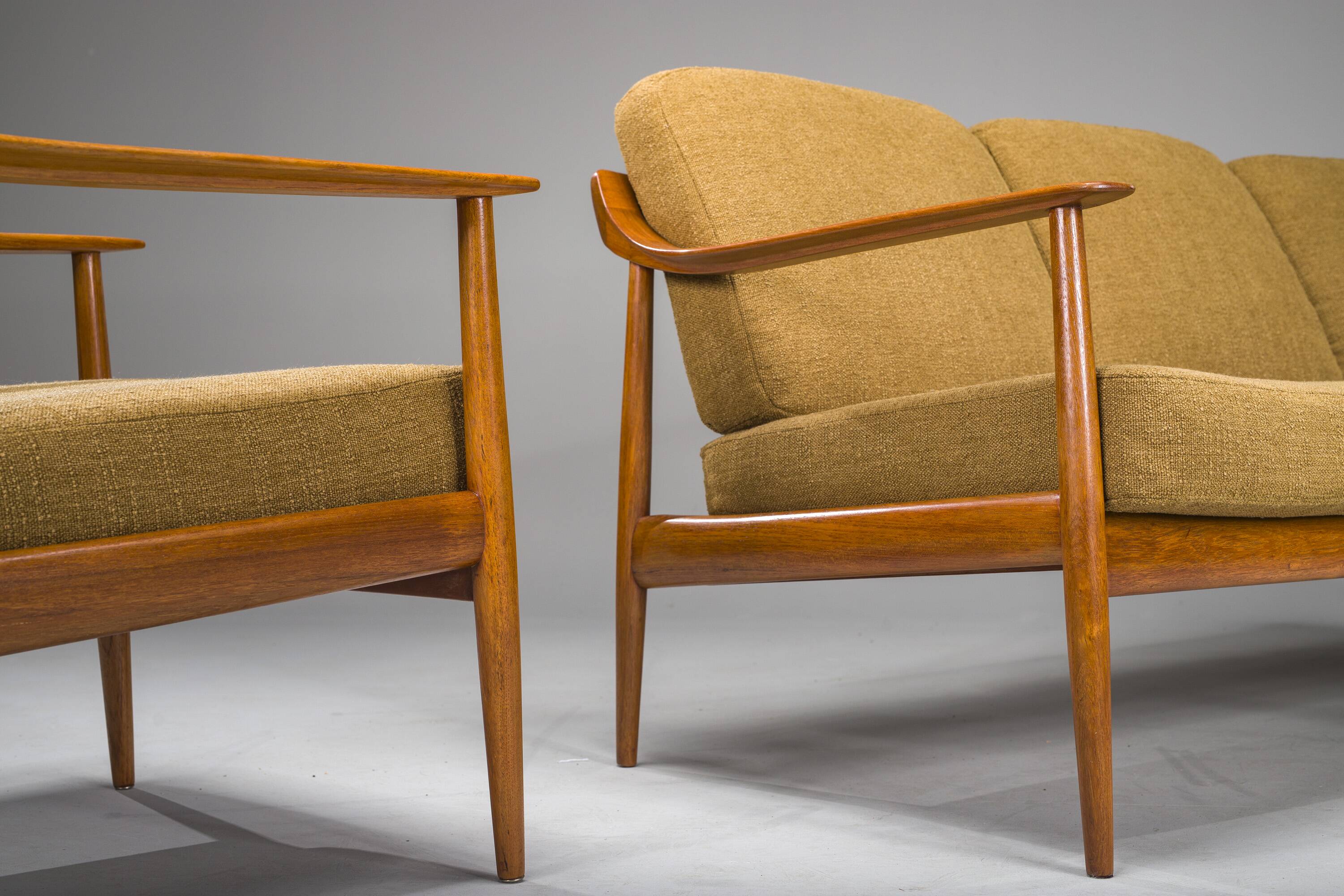 Mid-Century Lounge Chairs and 3-Seater Sofa by Walter Knoll Antimott, 1960