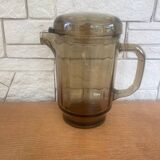 Smoked glass pitcher