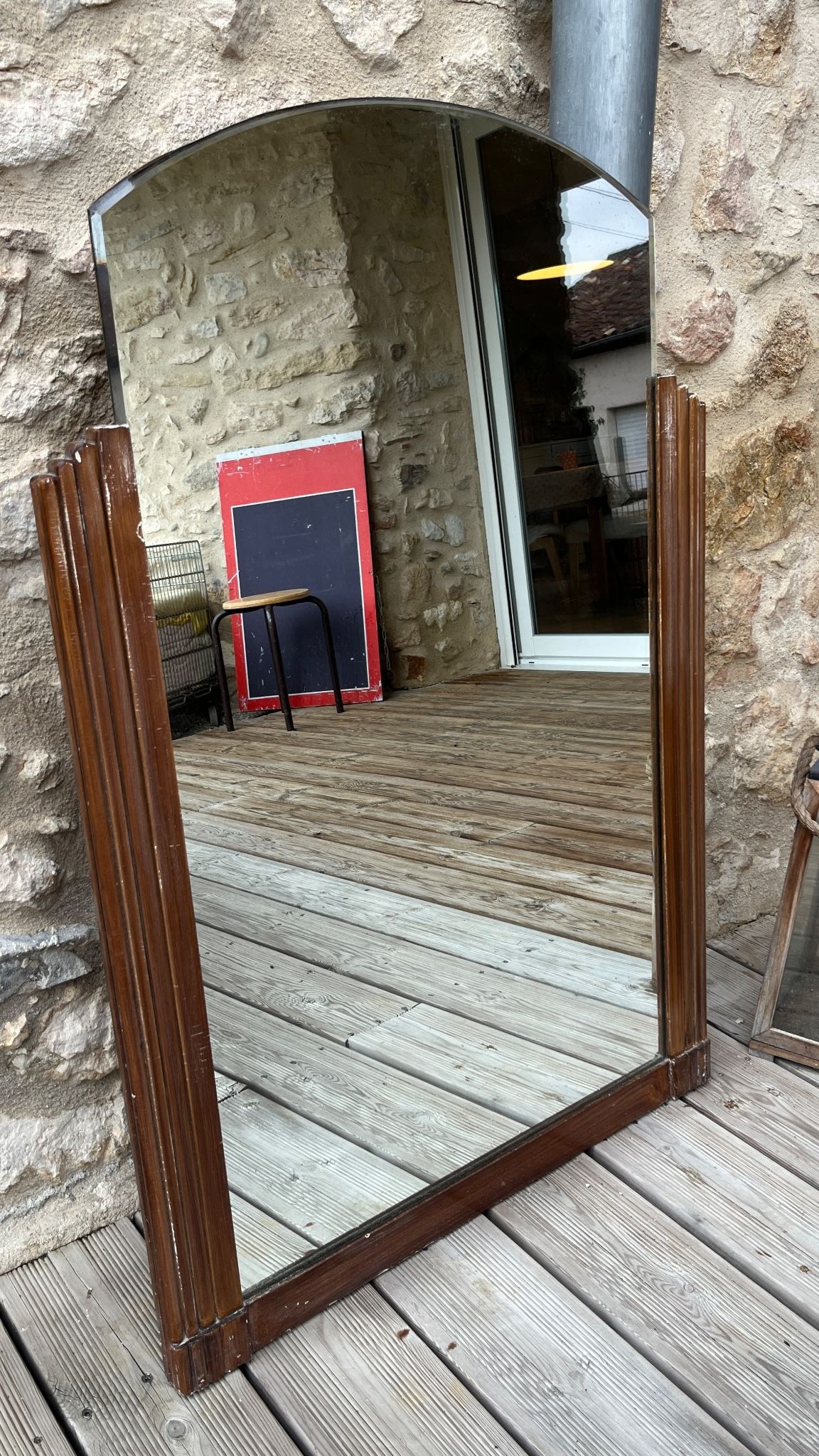 Antique Art Deco mirror
