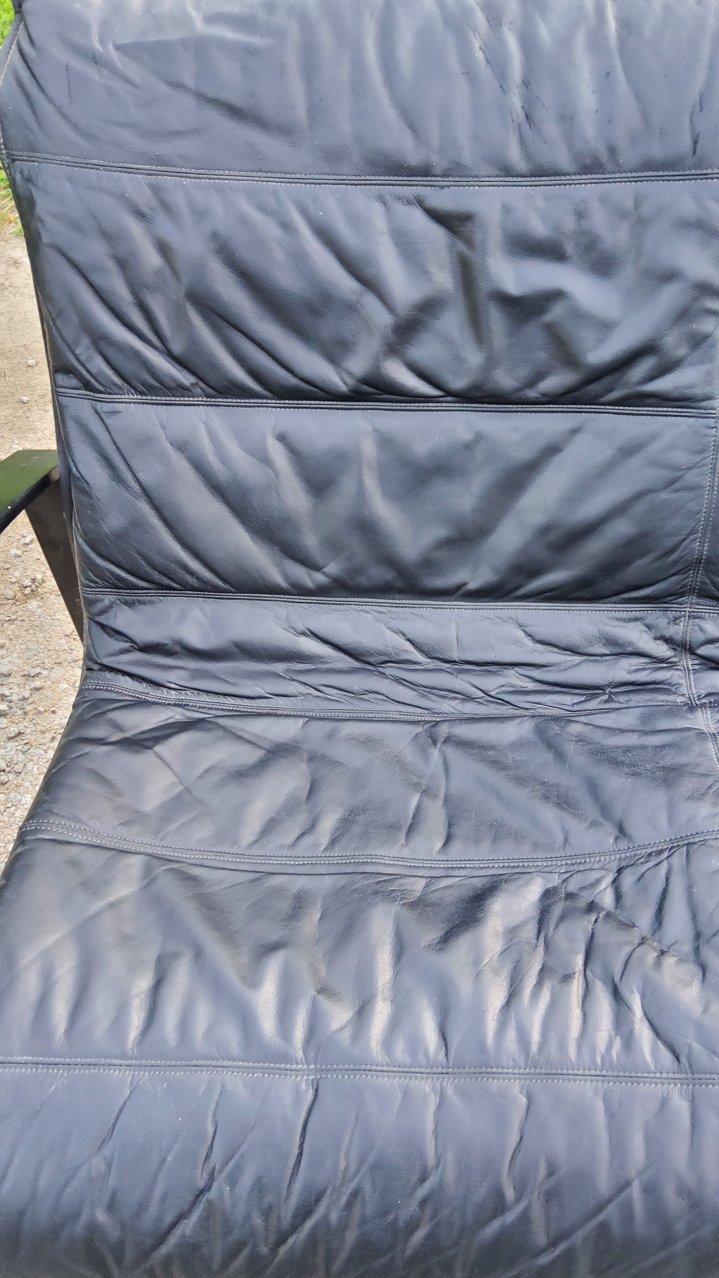 Pair of Scandinavian leather sofas from Tord Björklund
