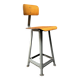 High industrial metal workshop chair