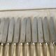 Cheese knives or silver metal dessert