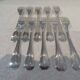 10 Christofle Atlantide silver-plated table forks 20.7cm