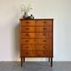 Vintage Danish chest of drawers in teak