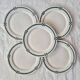 Set of 5 flat plates Nancy - Creil and Montereau
