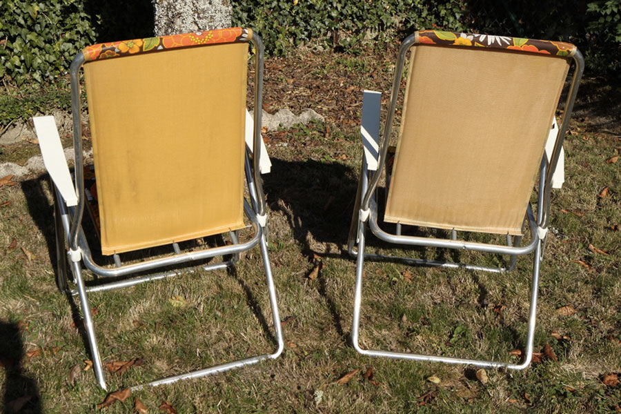 Paire de fauteuils de camping Kettler vintage 70's