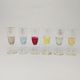 1950 Elegant and Gorgeous Italian Mid Century Vintage Napoleon Decanter with 6 Glasses