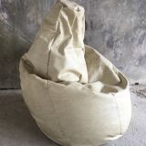 Pear-shaped armchair or pouf - vintage design 1980