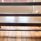 Old solid wood back bench