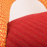 Four czechoslovak midcentury chairs, with new upholstery and original fabric