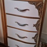 Commode wardrobe art deco pink