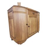 Solid wood and vintage marble