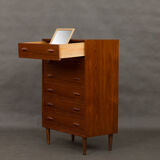 Danish  teak dresser with hidden mirror