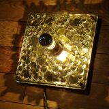 1970 glass wall light by Heinz Neuhaus