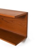 Pair teak wall shelves by Pedersen and Hansen 1960s
