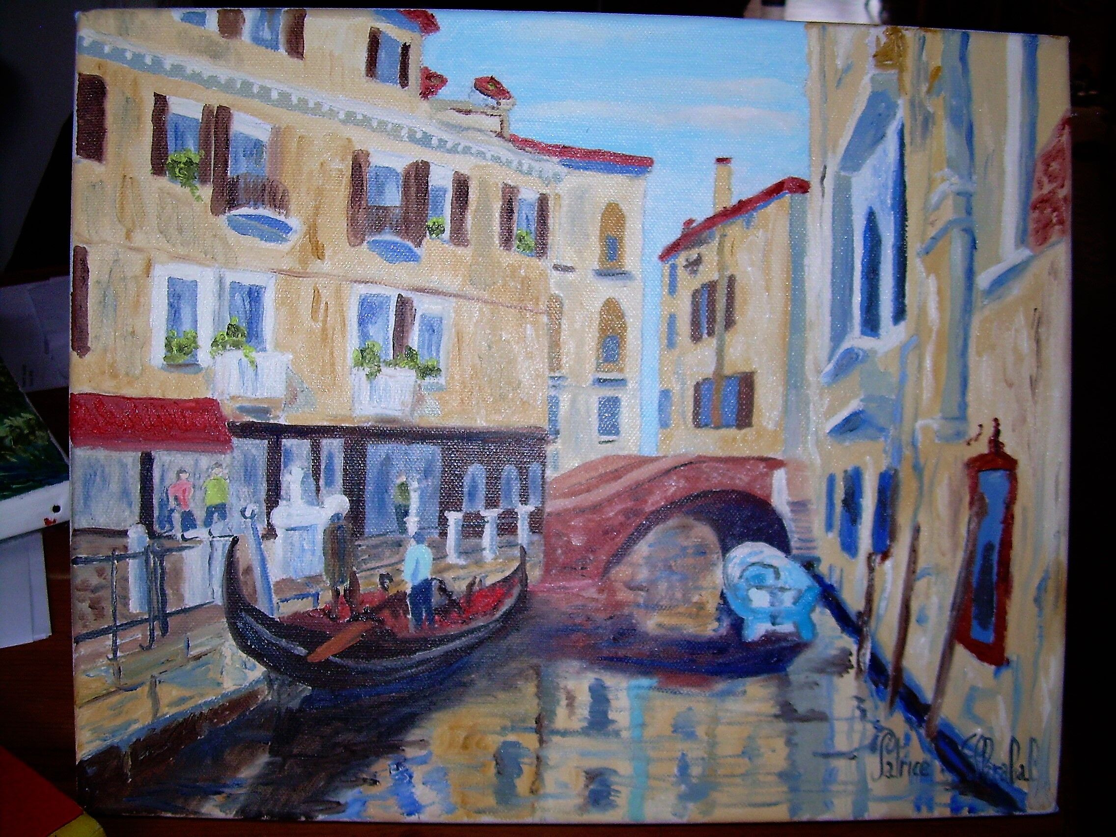 Oil on canvas by Patrice Skrabal: Venice