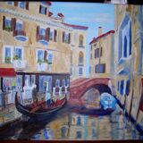 Oil on canvas by Patrice Skrabal: Venice