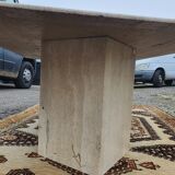 Travertine coffee table